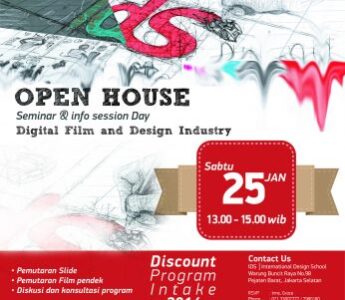 Open House IDS : Seminar & Info Session Day "DIGITAL FILM AND DESIGN INDUSTRY"