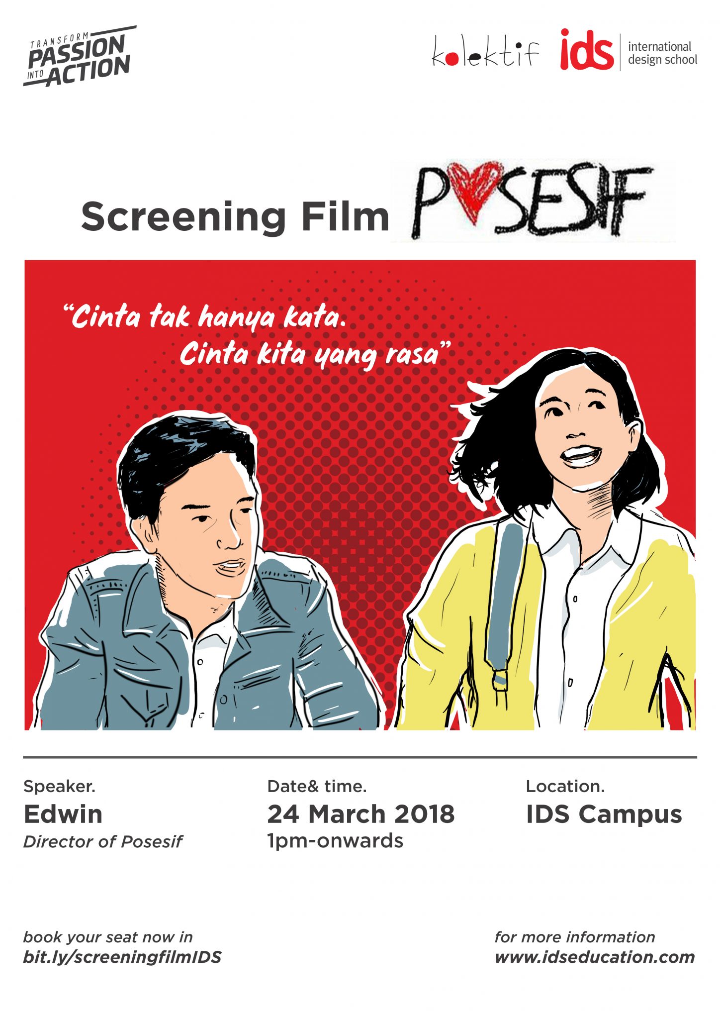 poster film screening posesif