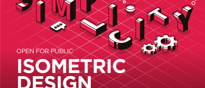 isometric-design-poster-with-speaker