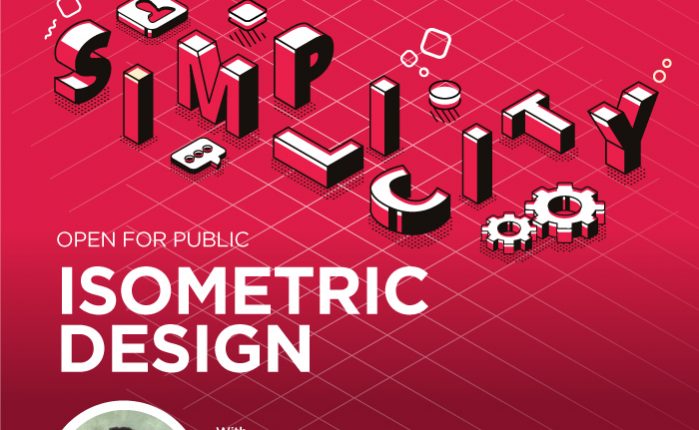 isometric-design-poster-with-speaker
