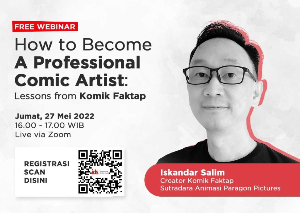 webinar how to become a profesional comic artist, jumat, 27 Mei