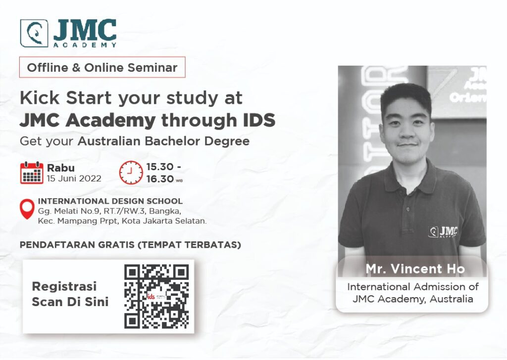 Kick Start your study at JMC Academy through IDS