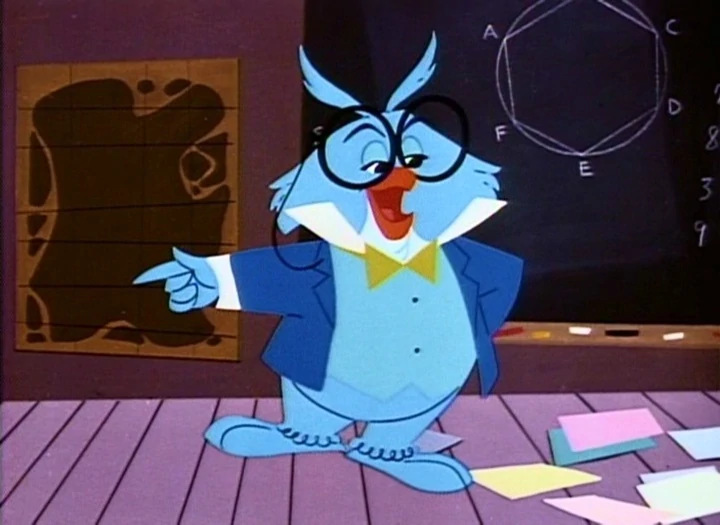 Professor Owl dari Disney’s Adventures in Music (1953)