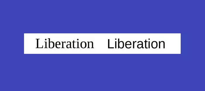 Liberation Serif and Liberation Sans