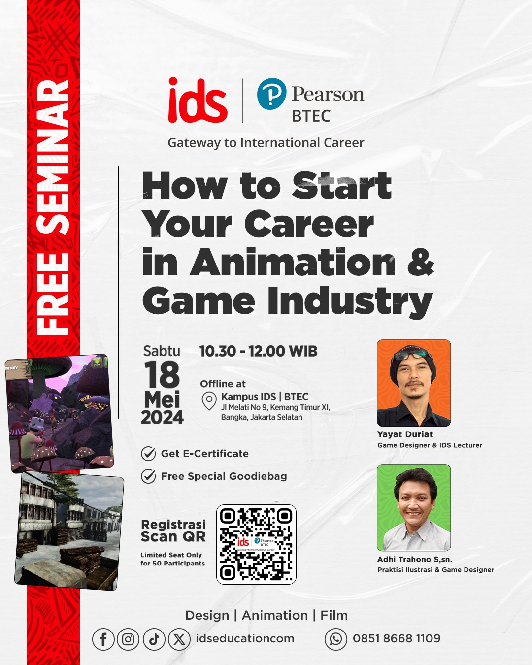 Seminar Game Example Free Seminar: How to Start Your Career in Animation & Game Industry