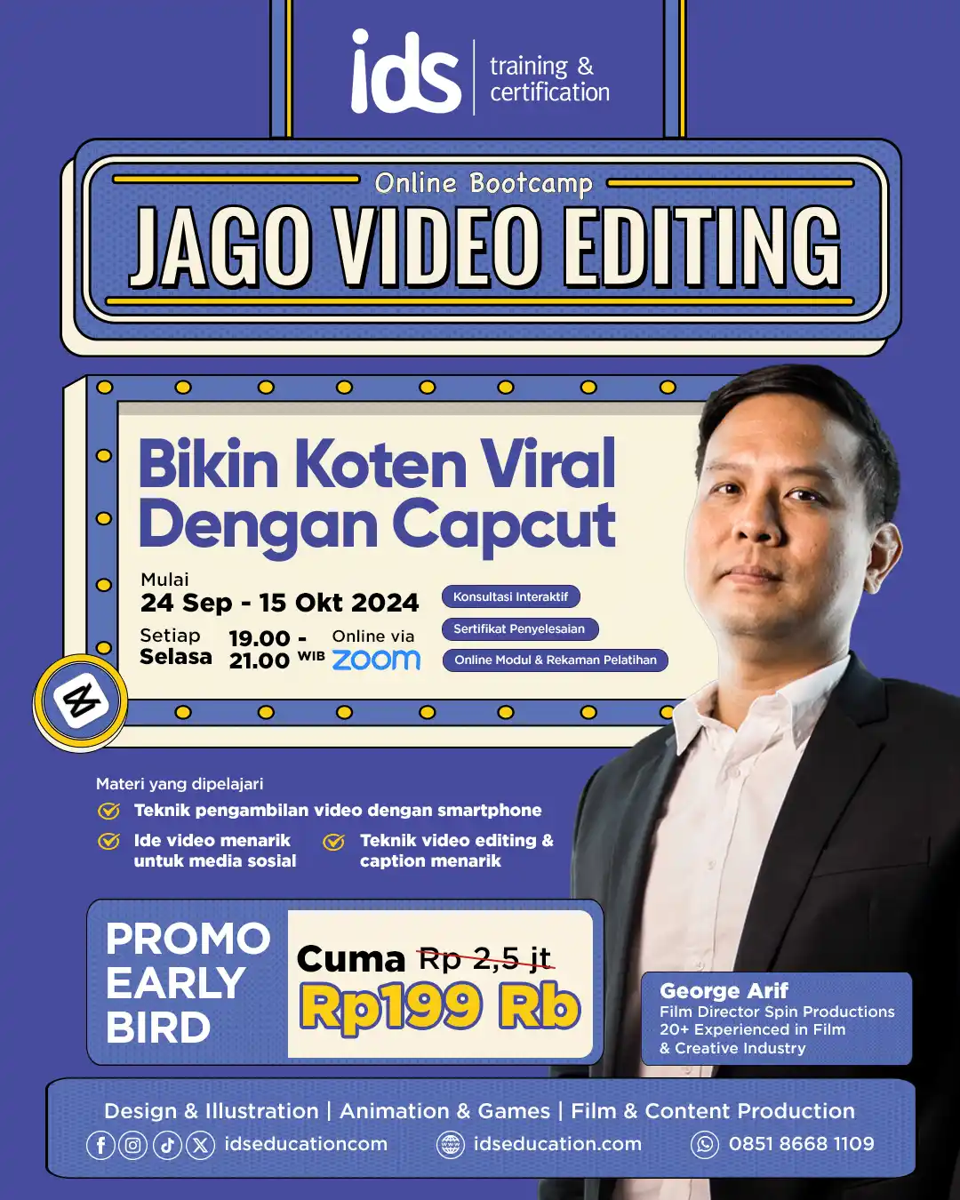 online bootcamp video editing