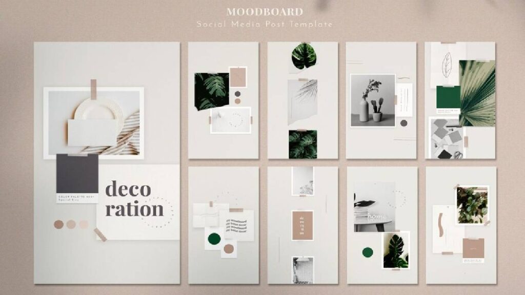 Contoh Moodboard Template Social Media