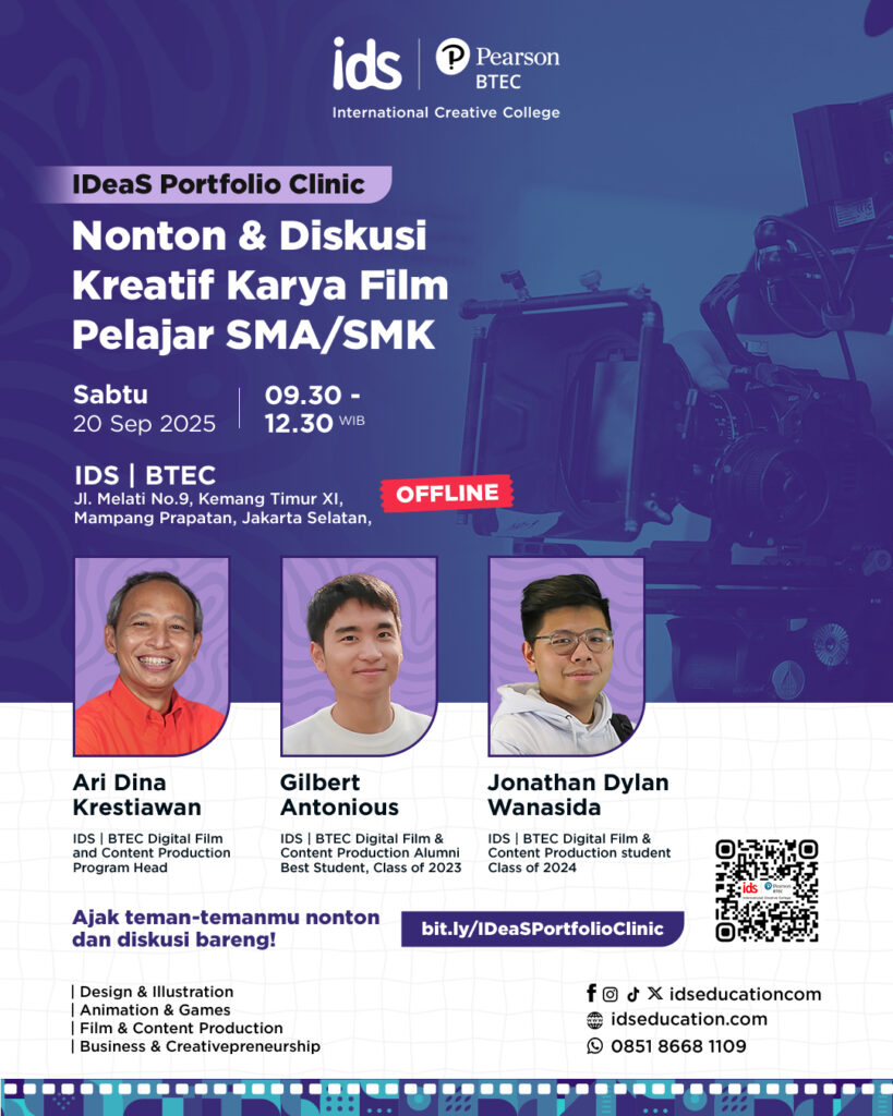 IDeaS Portfolio Clinic: Diskusi Film Karya Pelajar SMA dan SMK