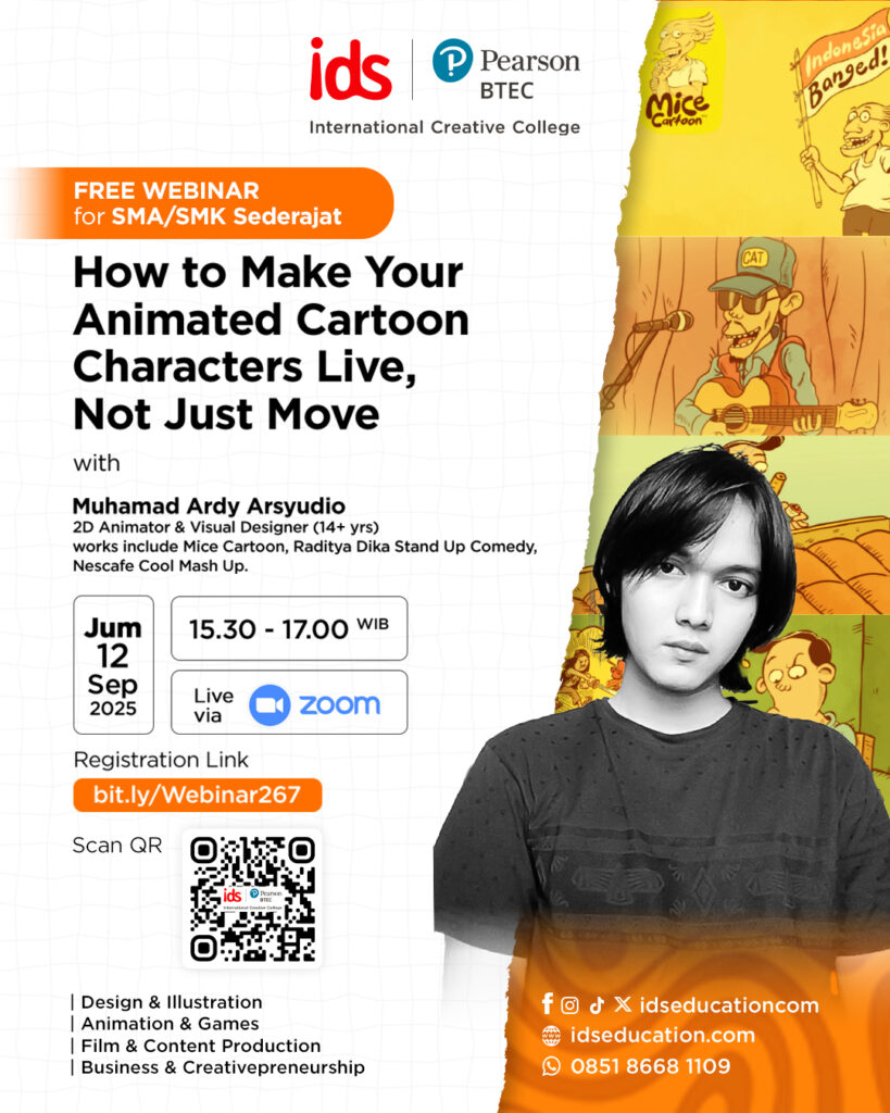 Webinar Make Your Animated Cartoon Characters Live with Muhamad Ardy Arsyudio