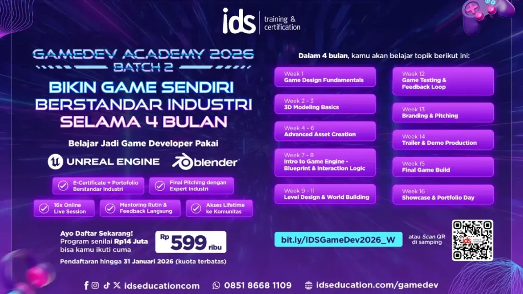 Pendaftaran IDS GameDev Academy 2026